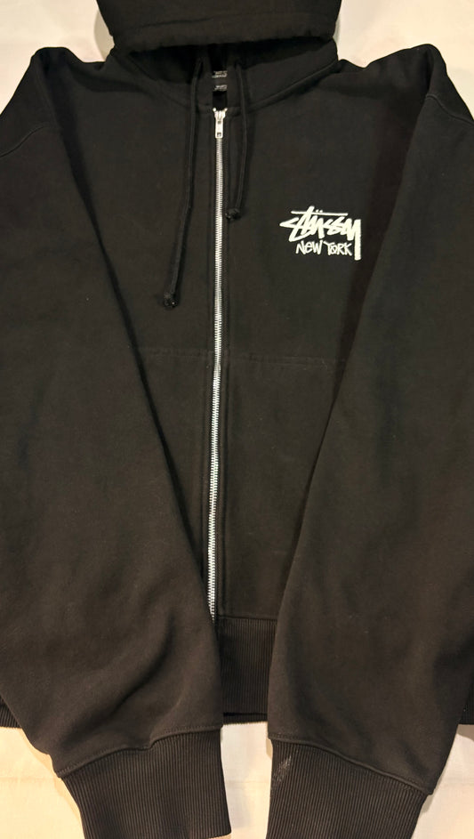 Stussy Stock NY Exclusive Zip Up Hooded Sweatshirt