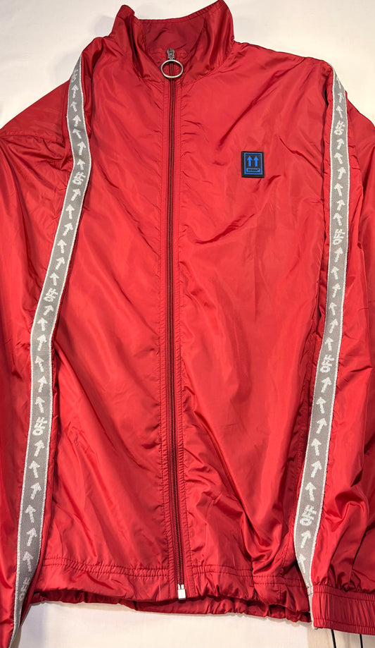 Off White Logo Trim Track Jacket
