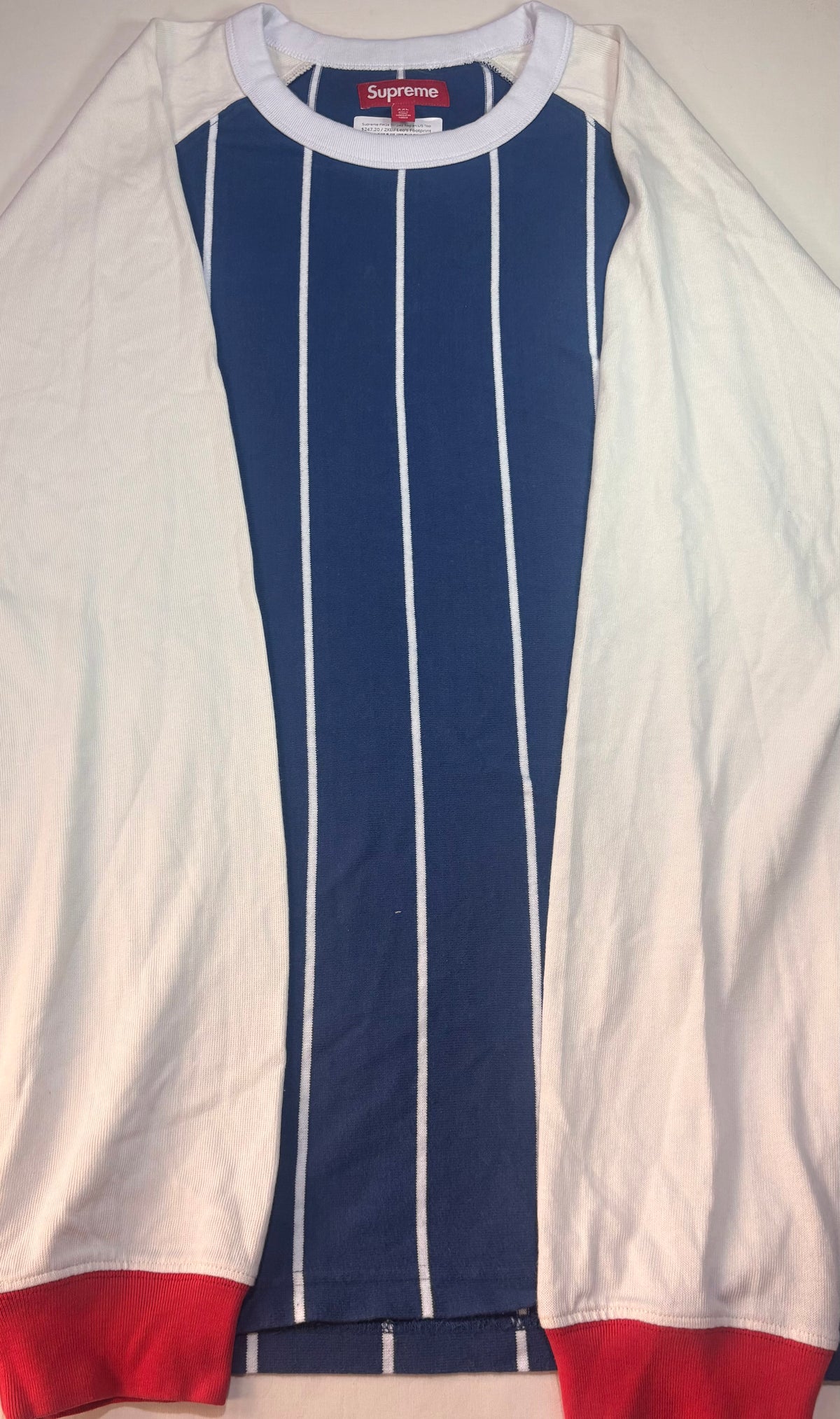 Supreme FW24 Striped Raglan L/S Top