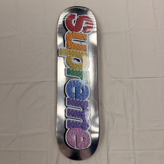 Supreme SS22 Bling Box Logo Skateboard Deck