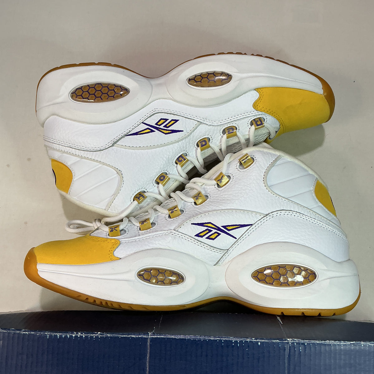 Reebok Question Mid Yellow Toe U12