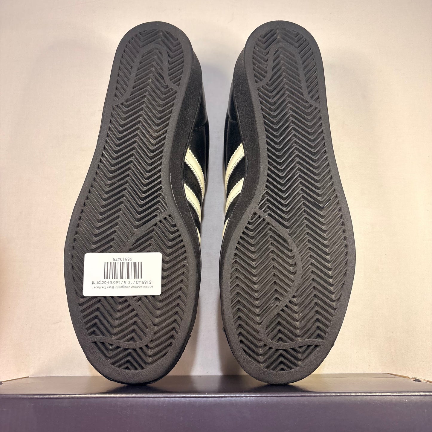 Adidas Superstar Vinatge Kith Black Tie Made In Germany U10.5