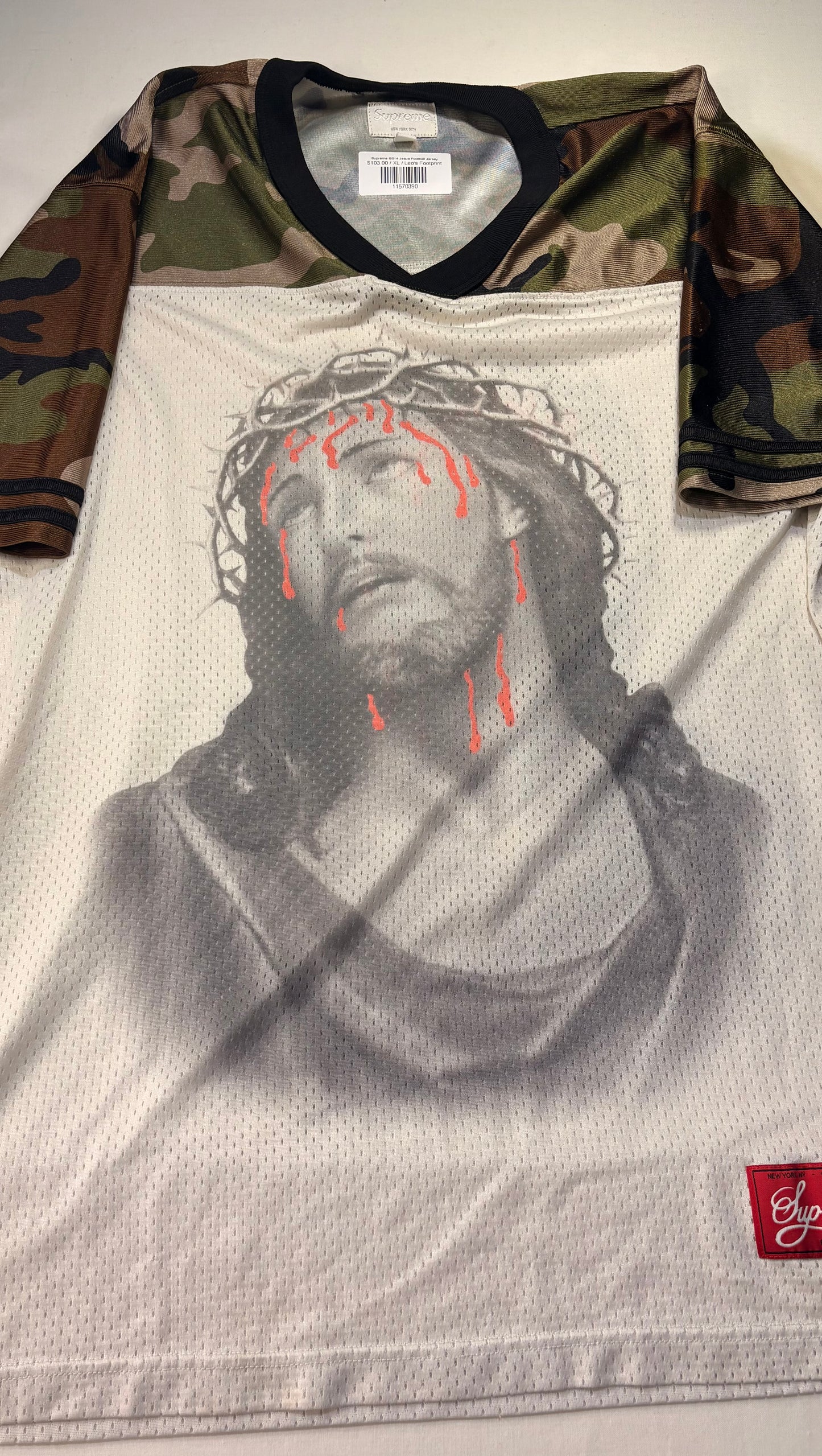 Supreme SS14 Jesus Football Jersey U