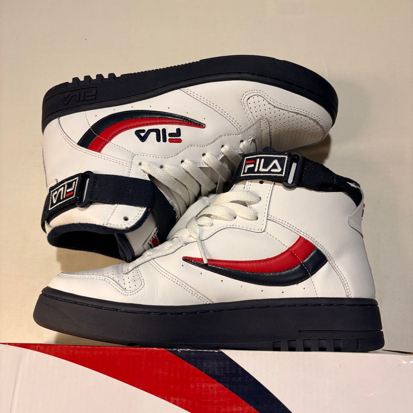 Fila High Navy Red White U9