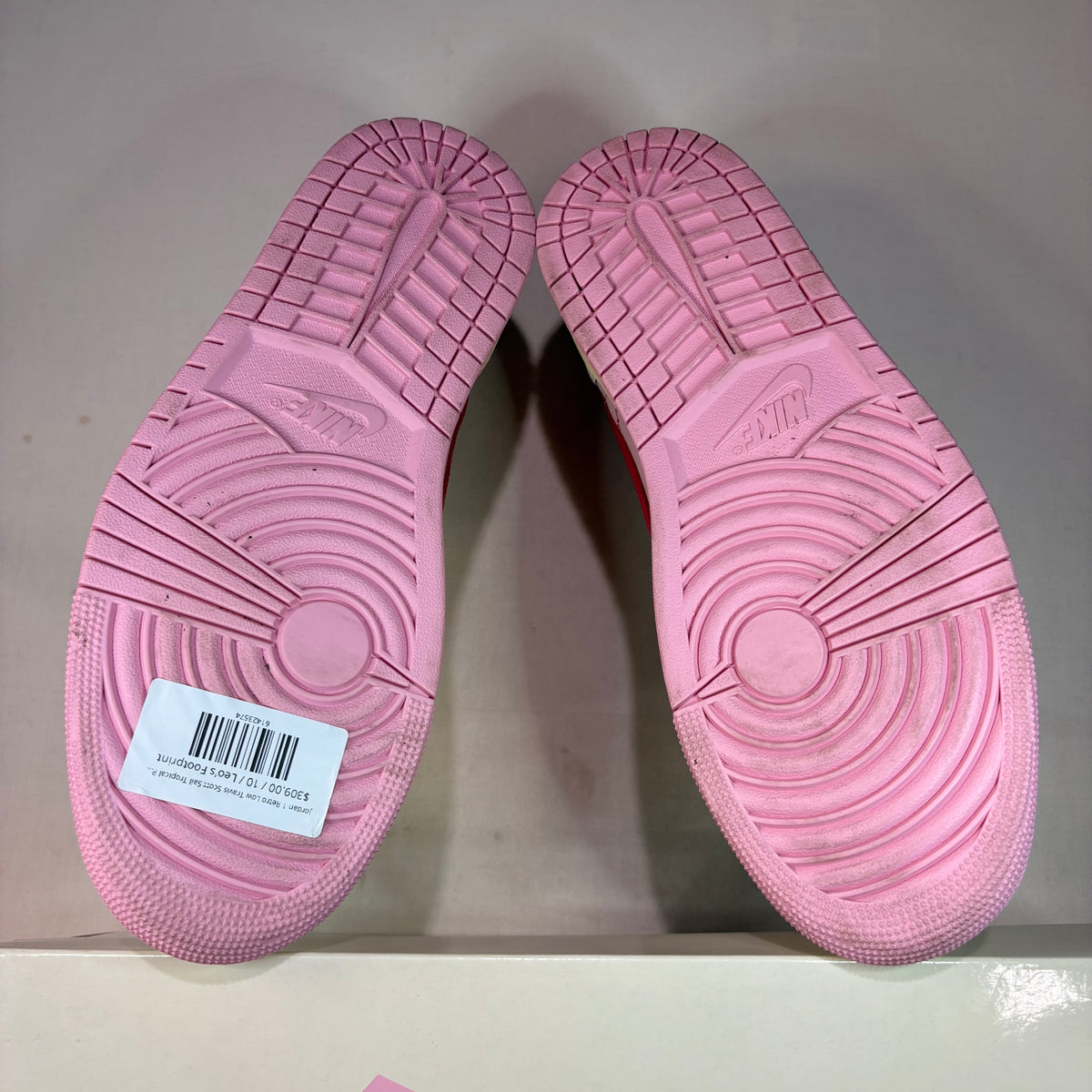 Jordan 1 Retro Low Travis Scott Sail Tropical Pink U10