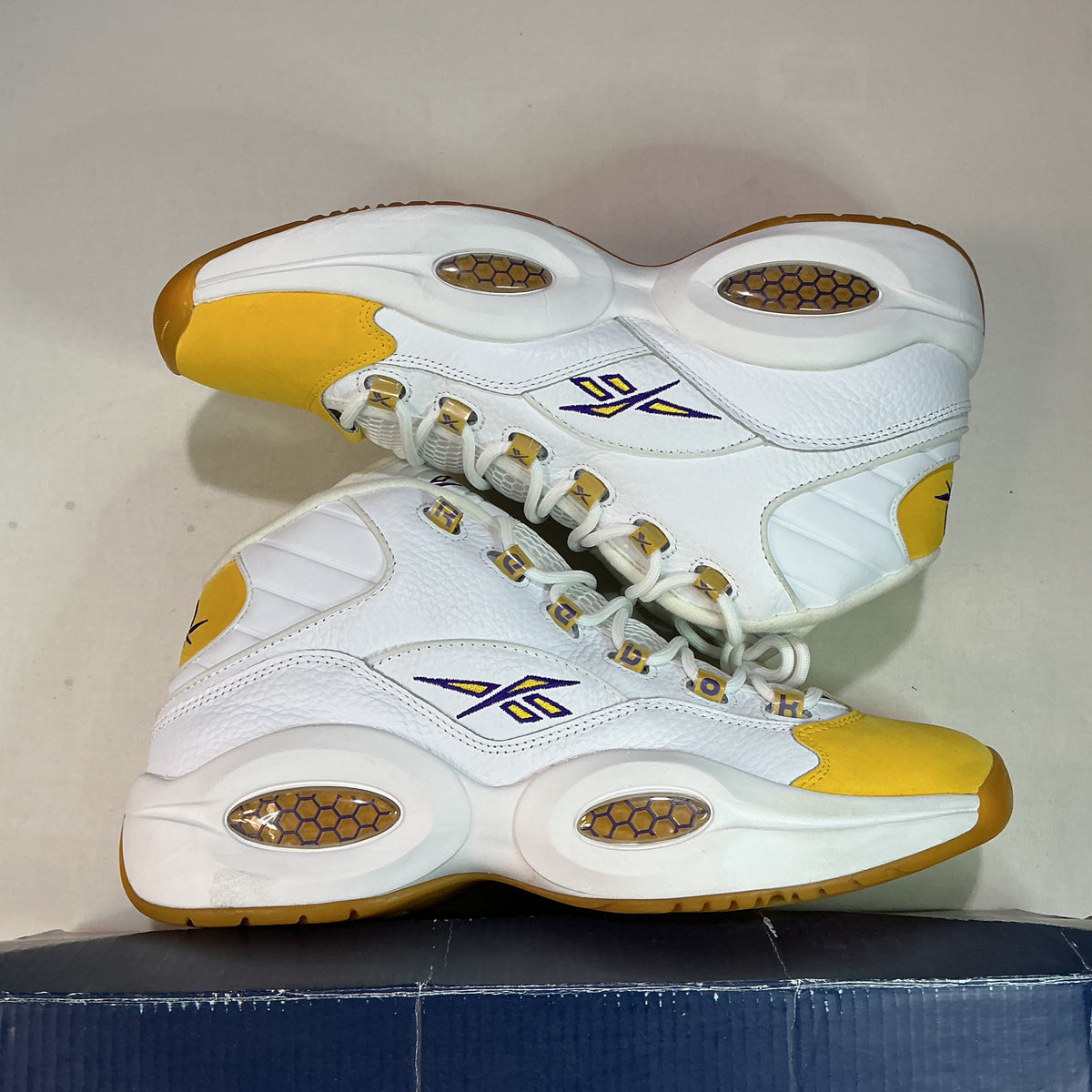 Reebok Question Mid Yellow Toe U12