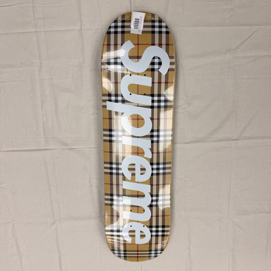 Supreme SS22 Burberry Skateboard Deck