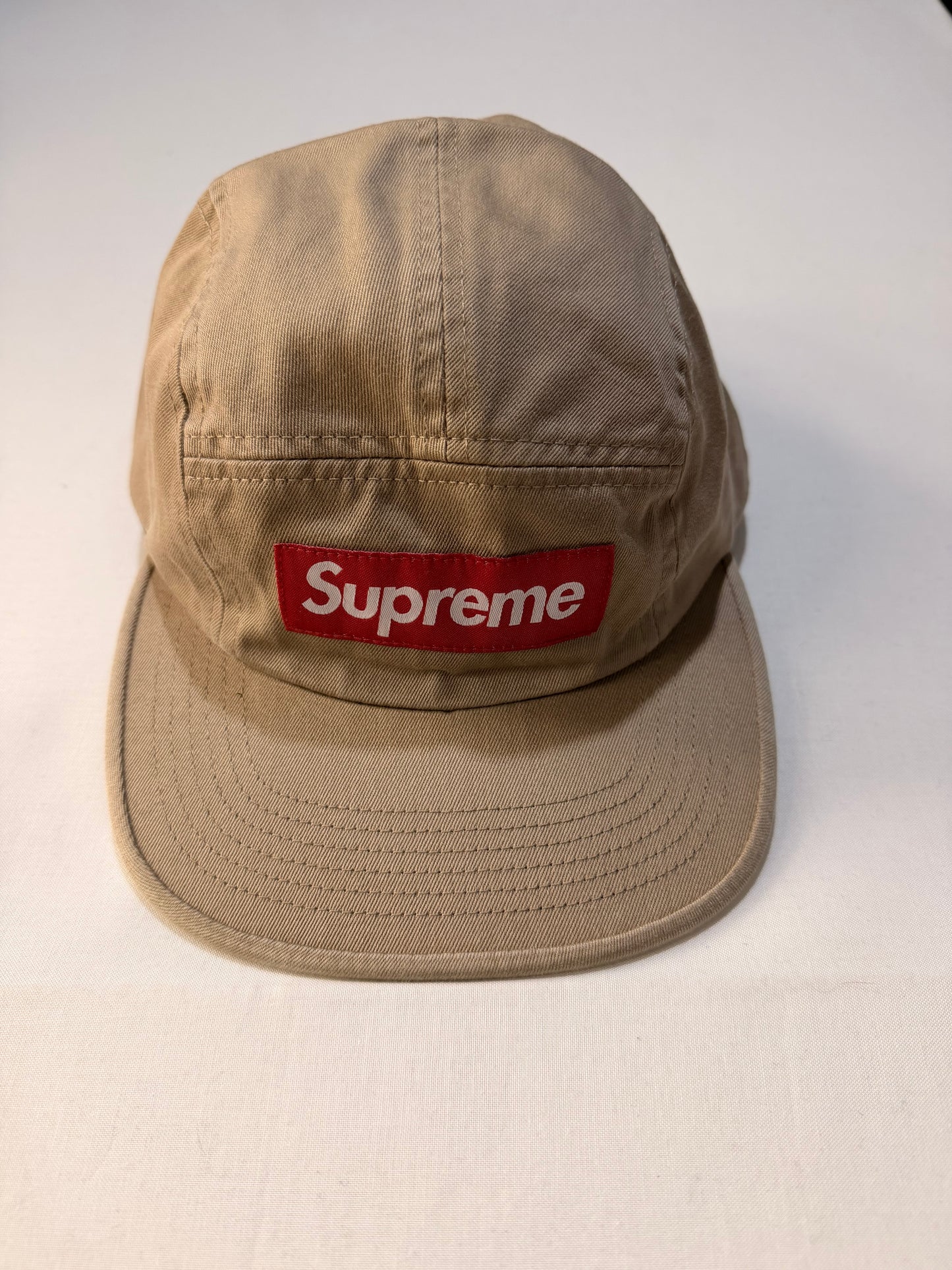 Supreme FW25 Washed Chino Twill Camp Cap