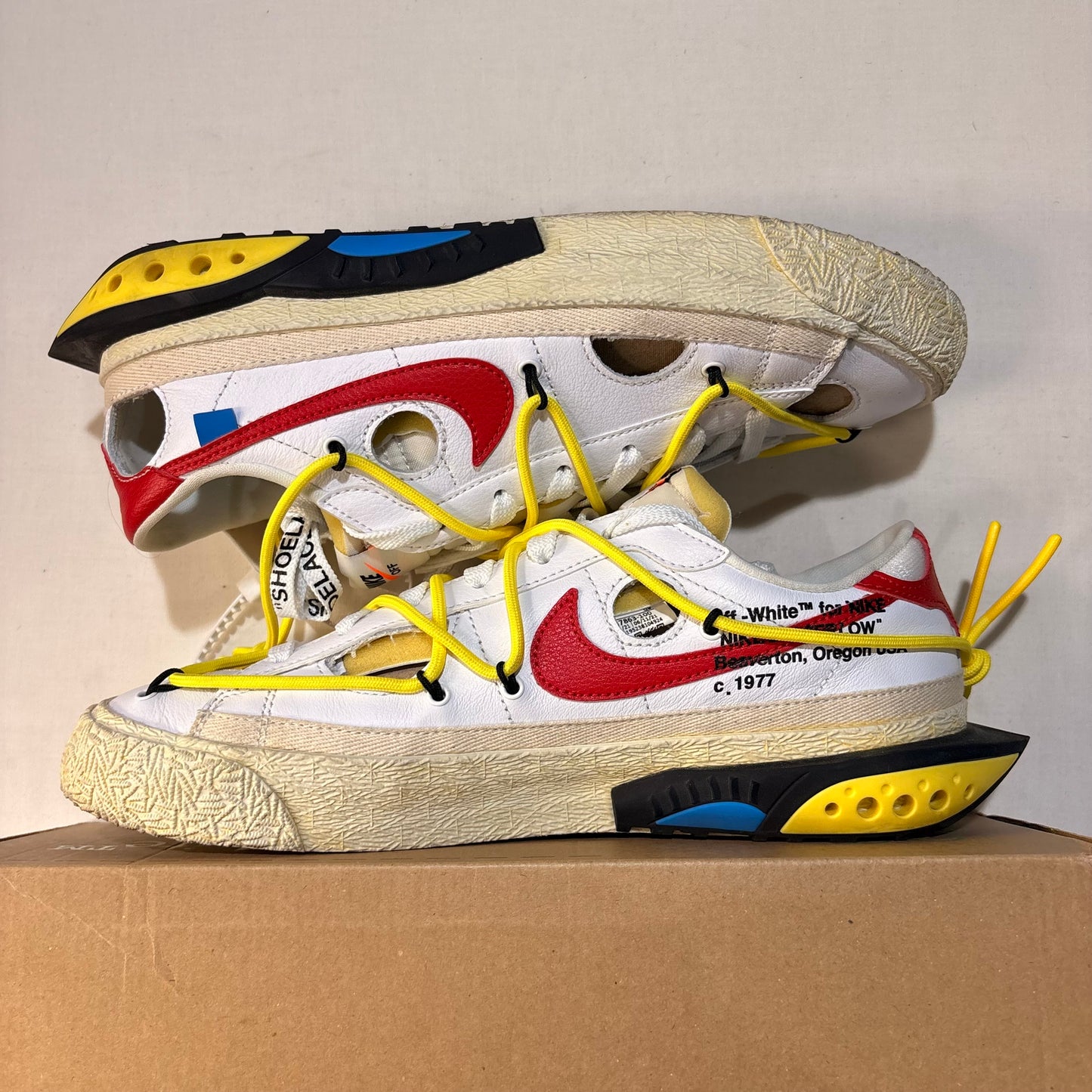 Nike Off White Blazer Low University Red U8.5