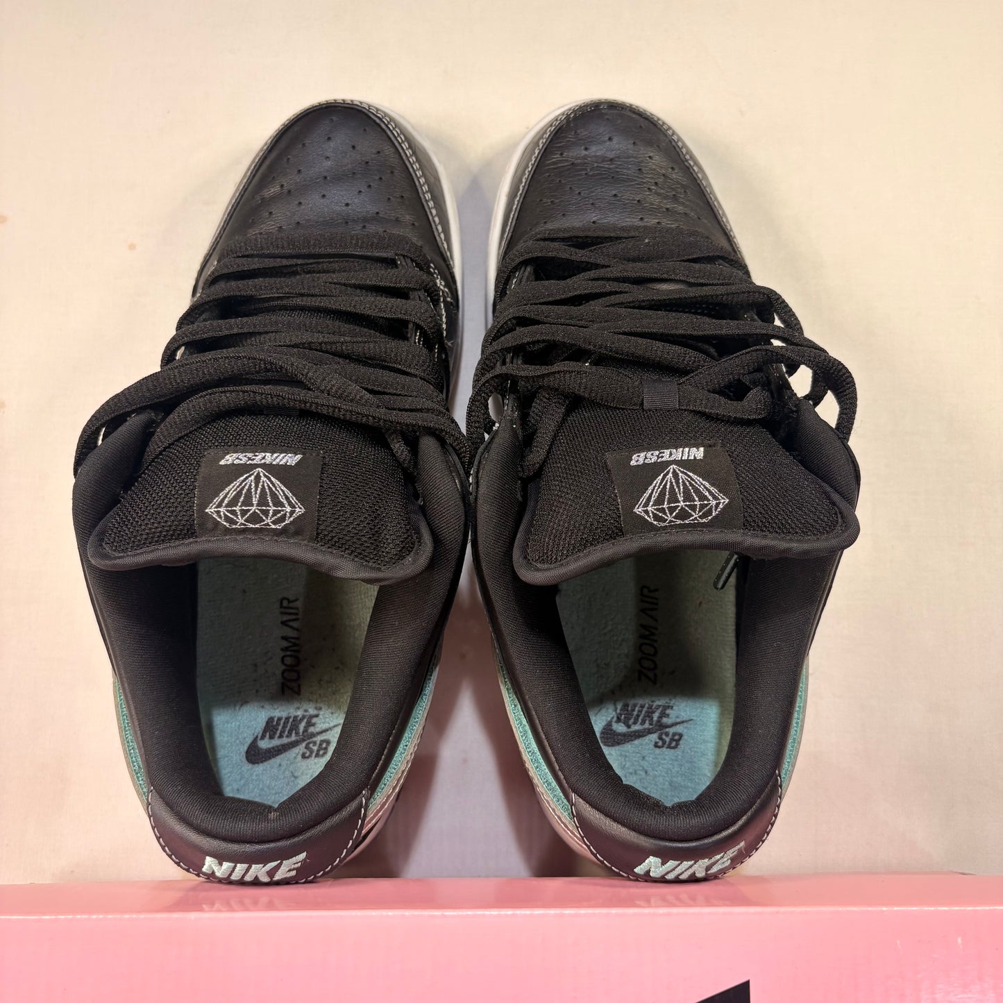 Nike Sb Dunk Low Diamond Supply Co. Black Diamond U8.5