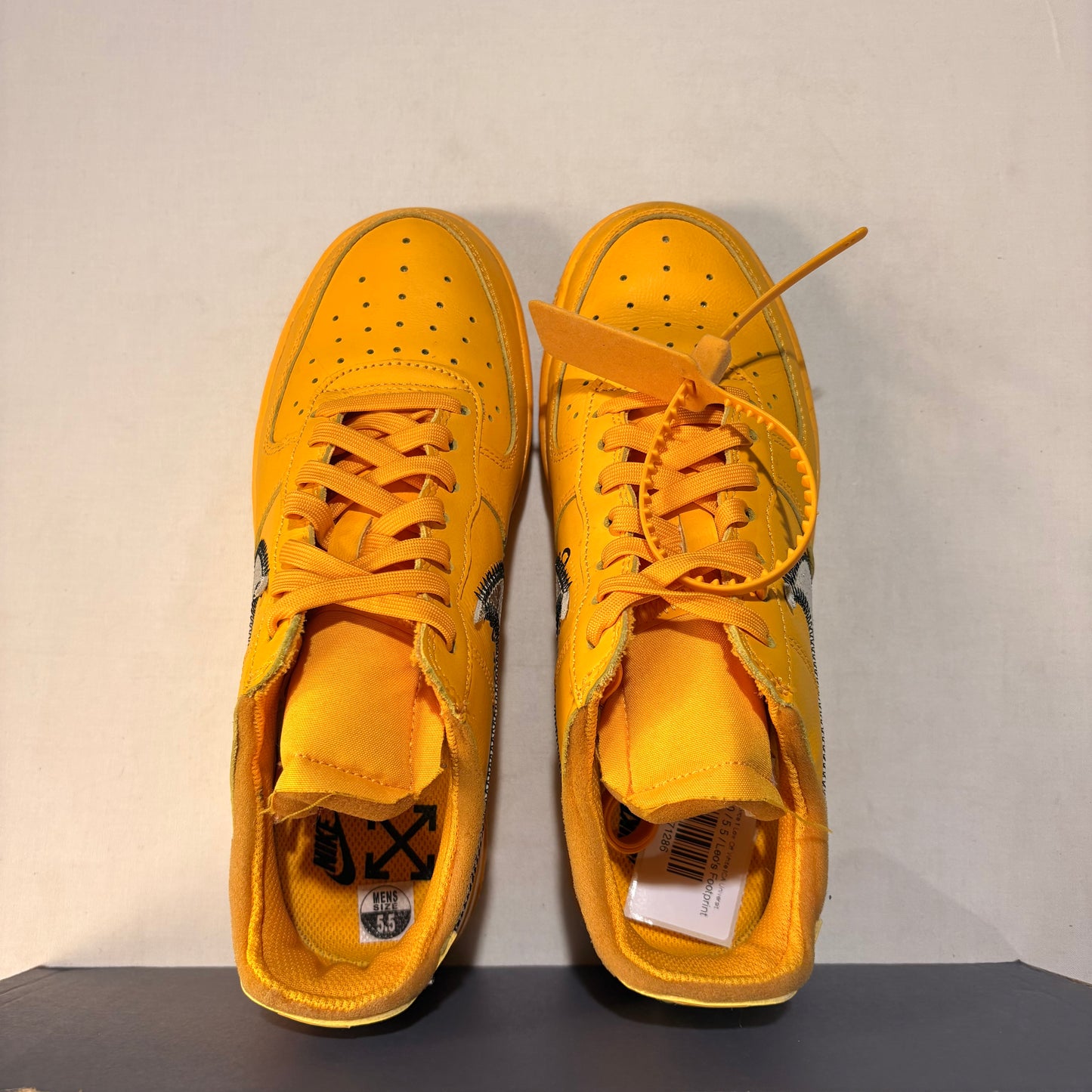 Nike Air Force 1 Low Off White ICA University Gold U5.5