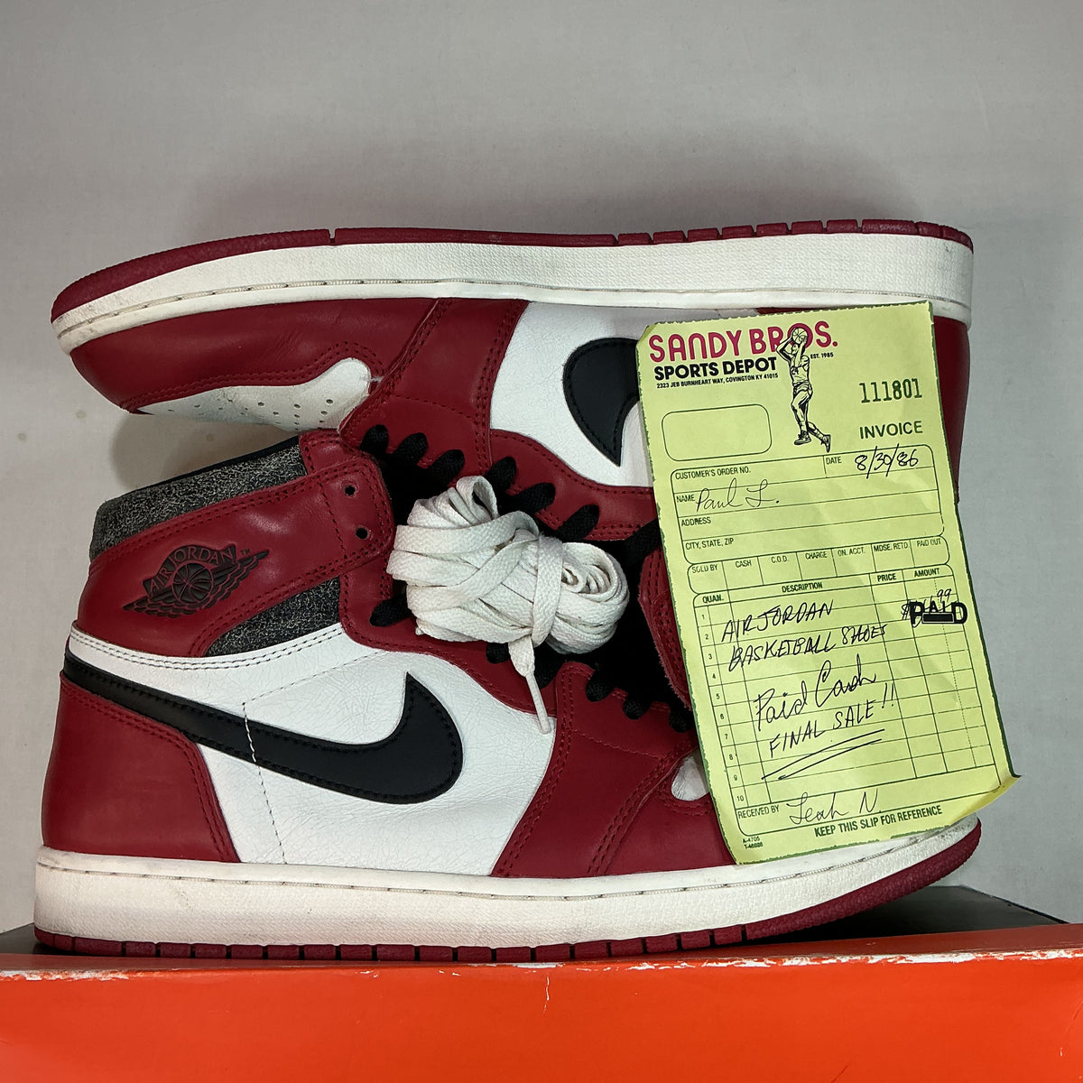 Jordan 1 Retro High Chicago Lost & Found U13