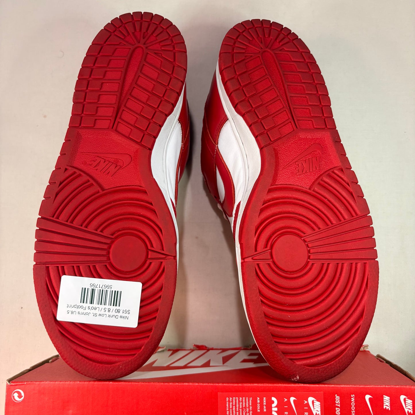 Nike Dunk Low St. John's U8.5