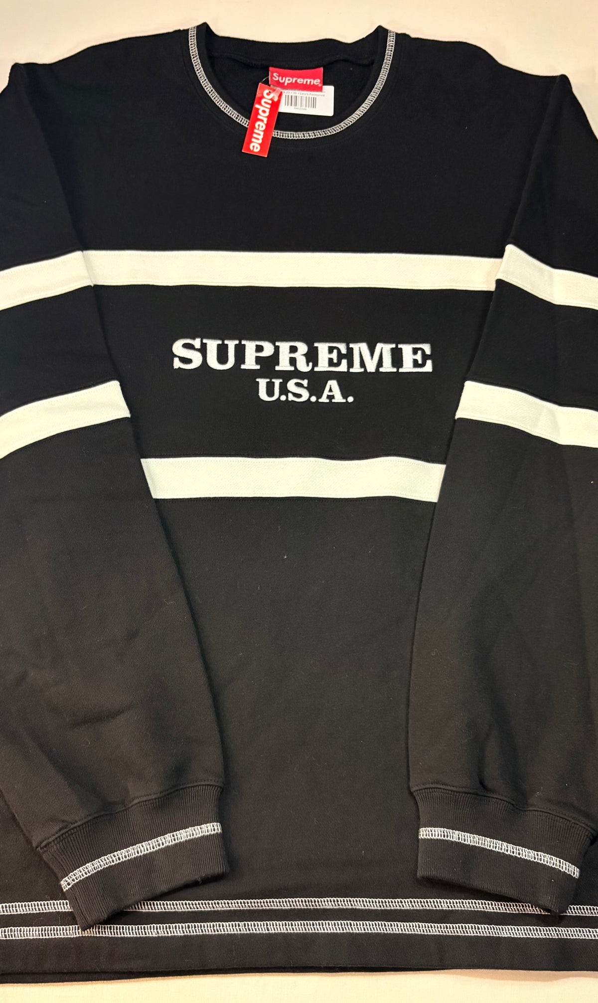 Supreme FW16 Center Strip Crewneck