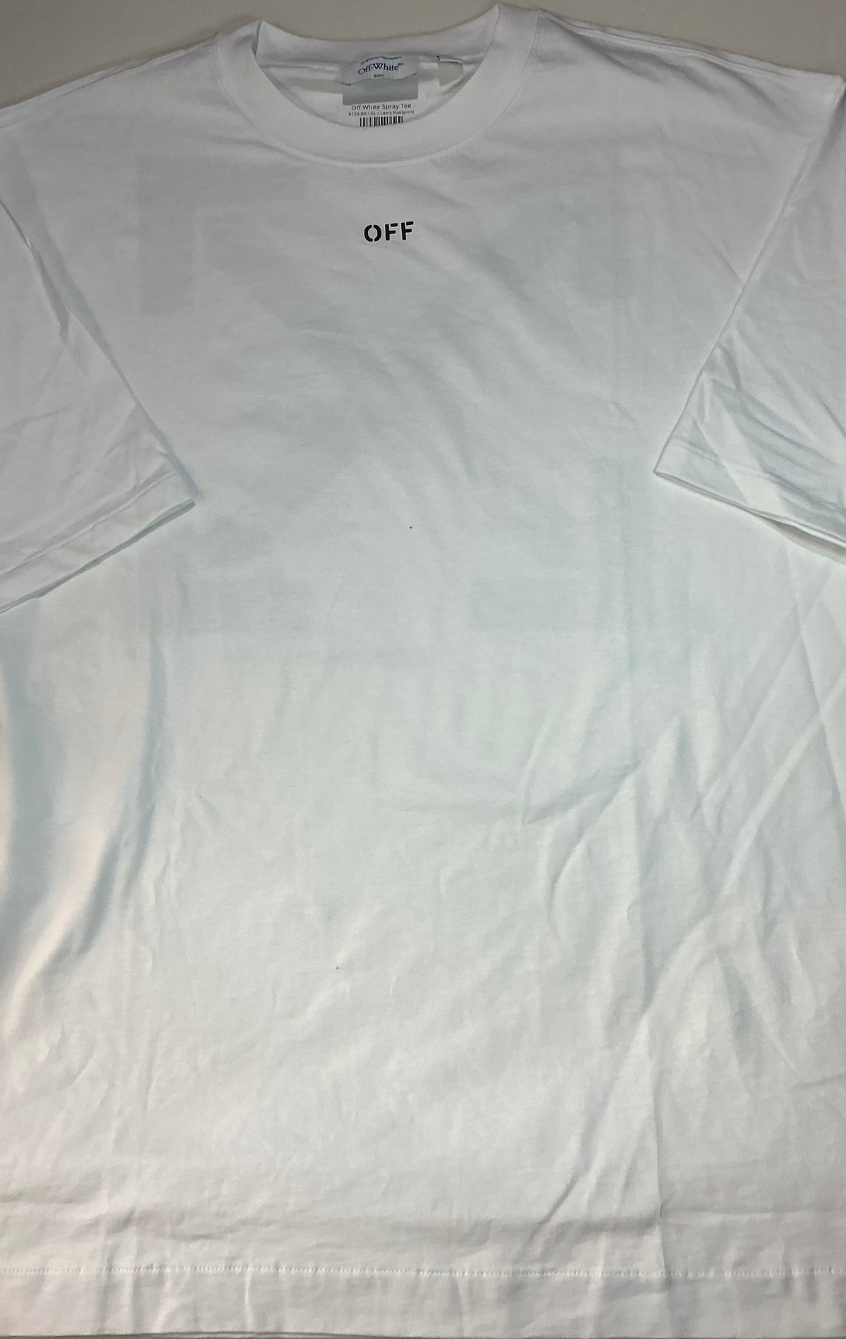 Off White Spray Tee