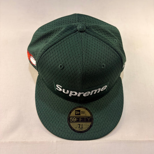 Supreme SS18 New Era Mesh Box Logo Cap Dark Green