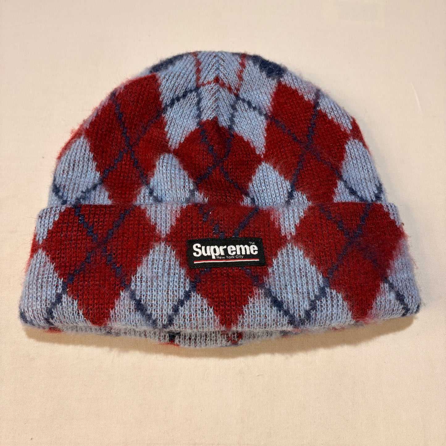 Supreme FW21 Argyle Cashmere Beanie