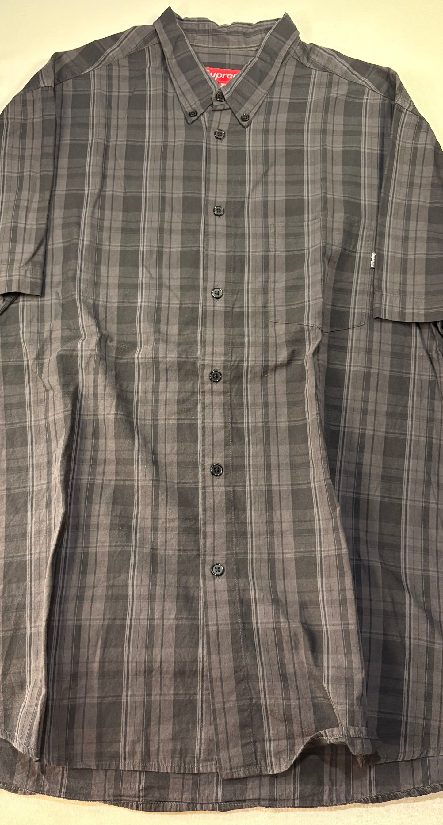 Supreme 90s Plaid Button Up