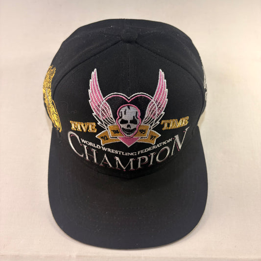 WWF Bret Hitman Hart Champion Snapback Hat WWE Hart Foundation