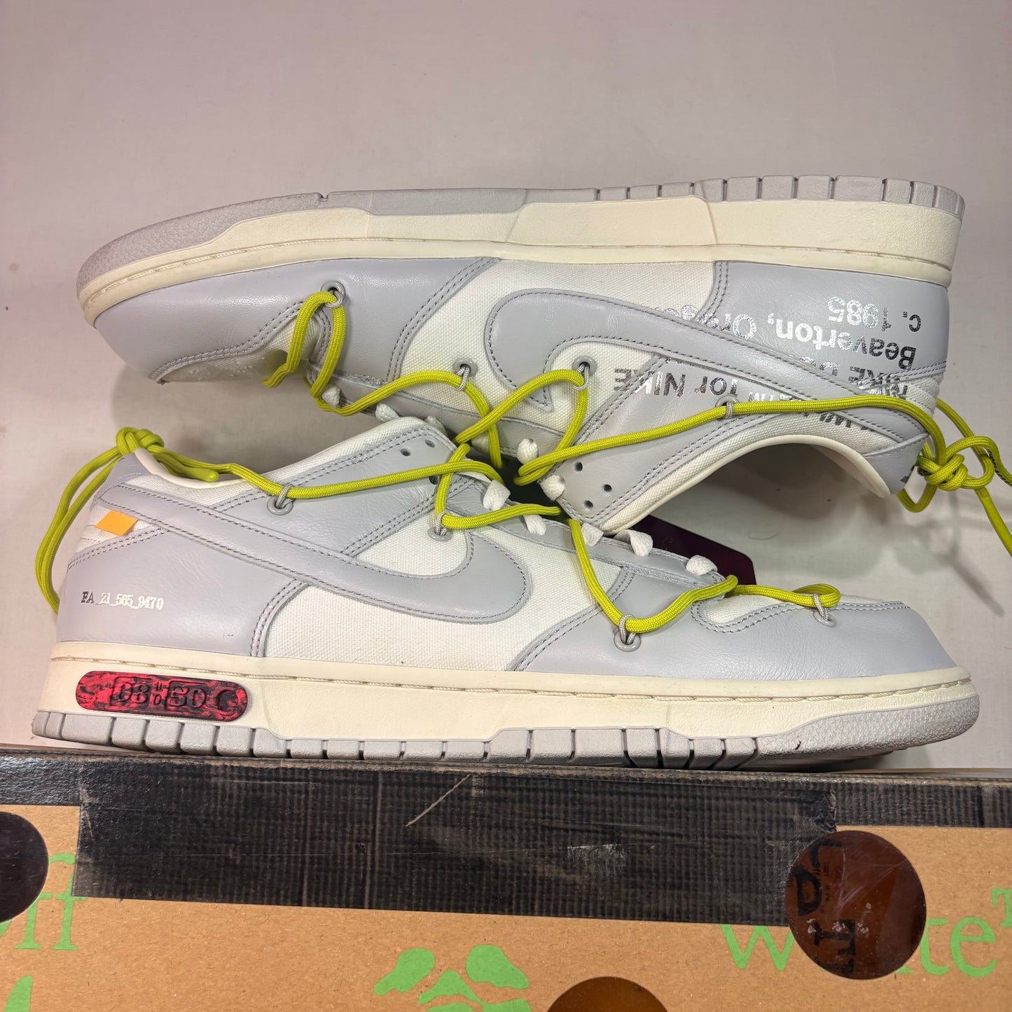 Nike Dunk Low Off White Lot 8 U14