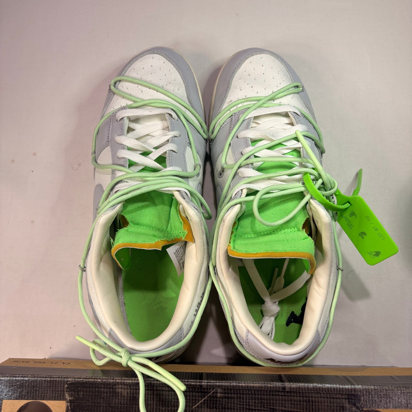 Nike Dunk Low Off White Lot 7 U14