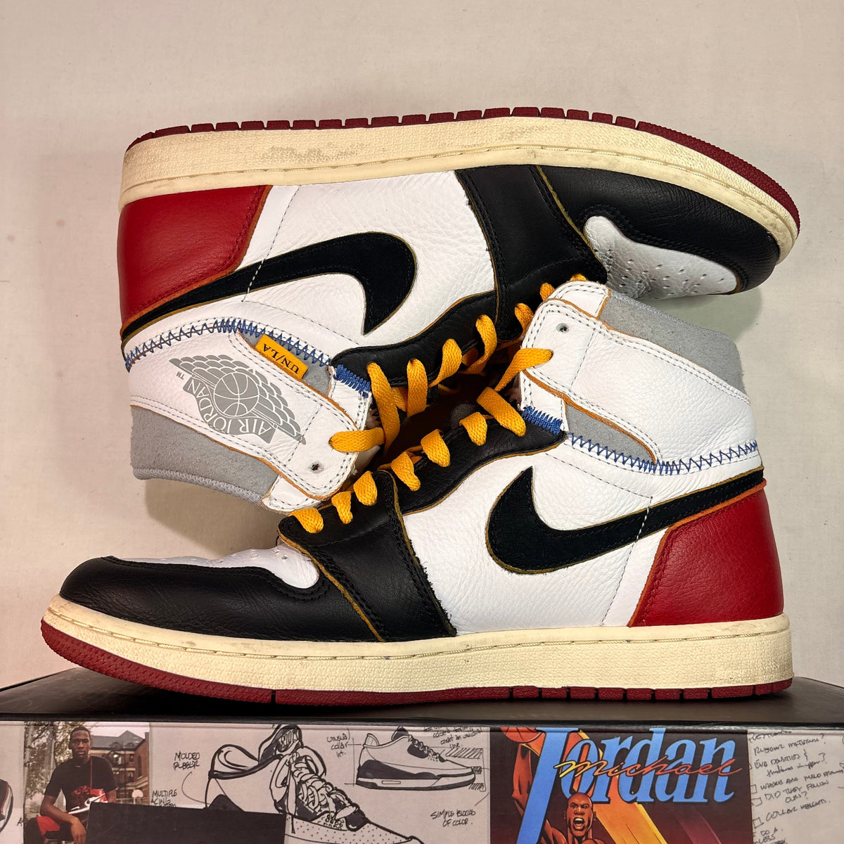 Jordan 1 Retro High Union LA Black Toe U10.5