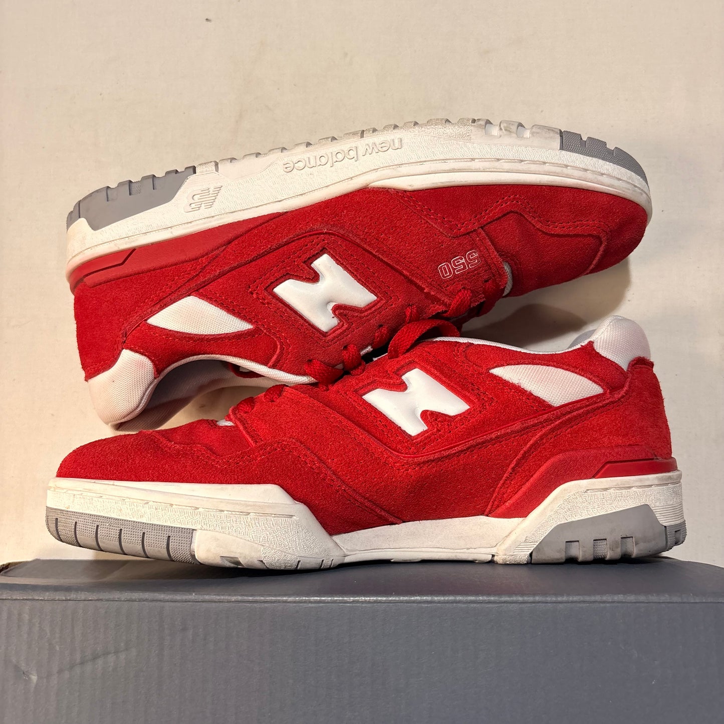 New Balance 550 Suede Pack Team Red U9