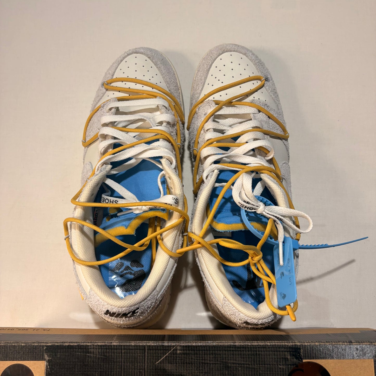 Nike Dunk Low Off White Lot 34 U14