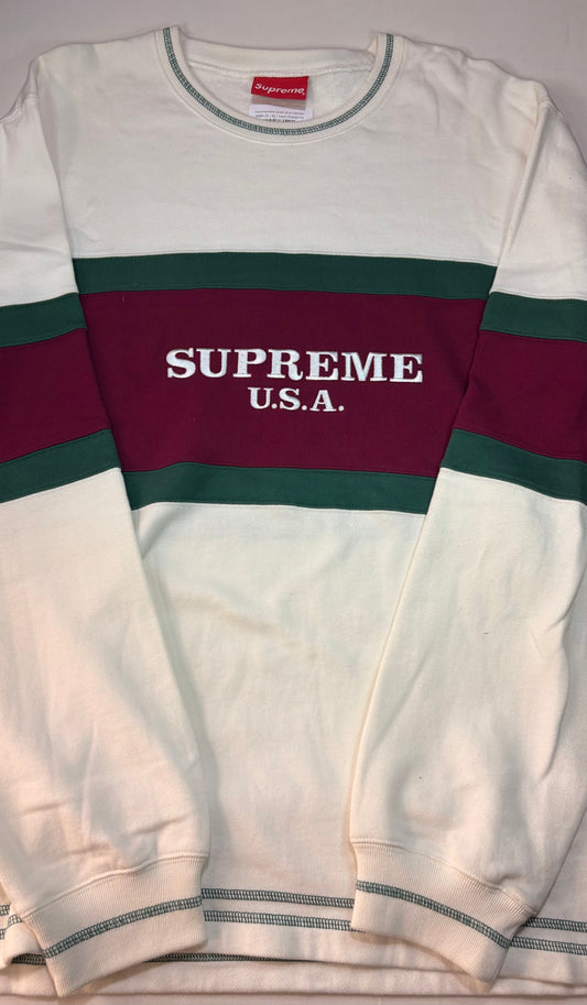 Supreme FW16 Center Strip Crewneck