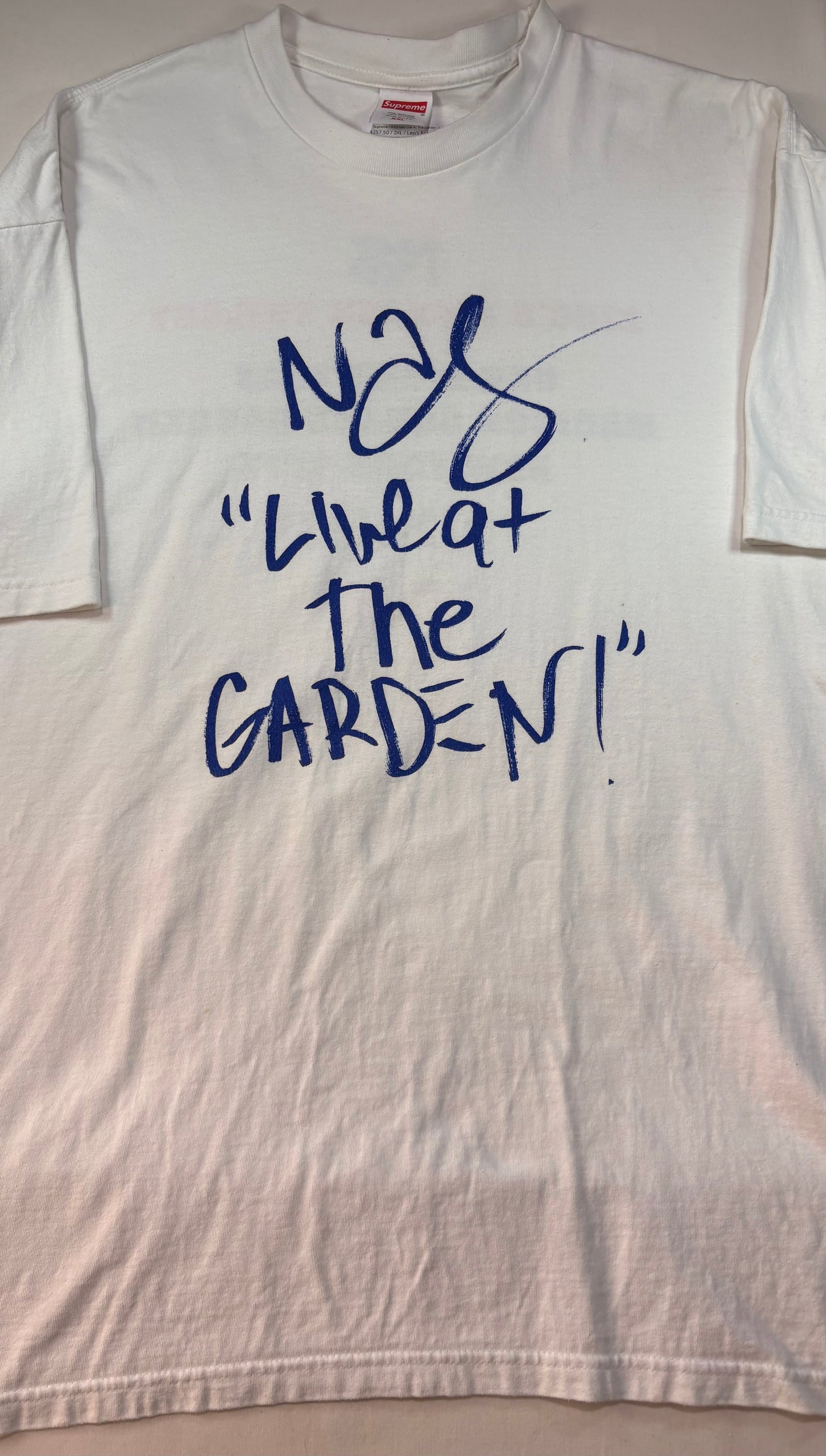 Supreme FW23 Nas Live At The Garden Tee U
