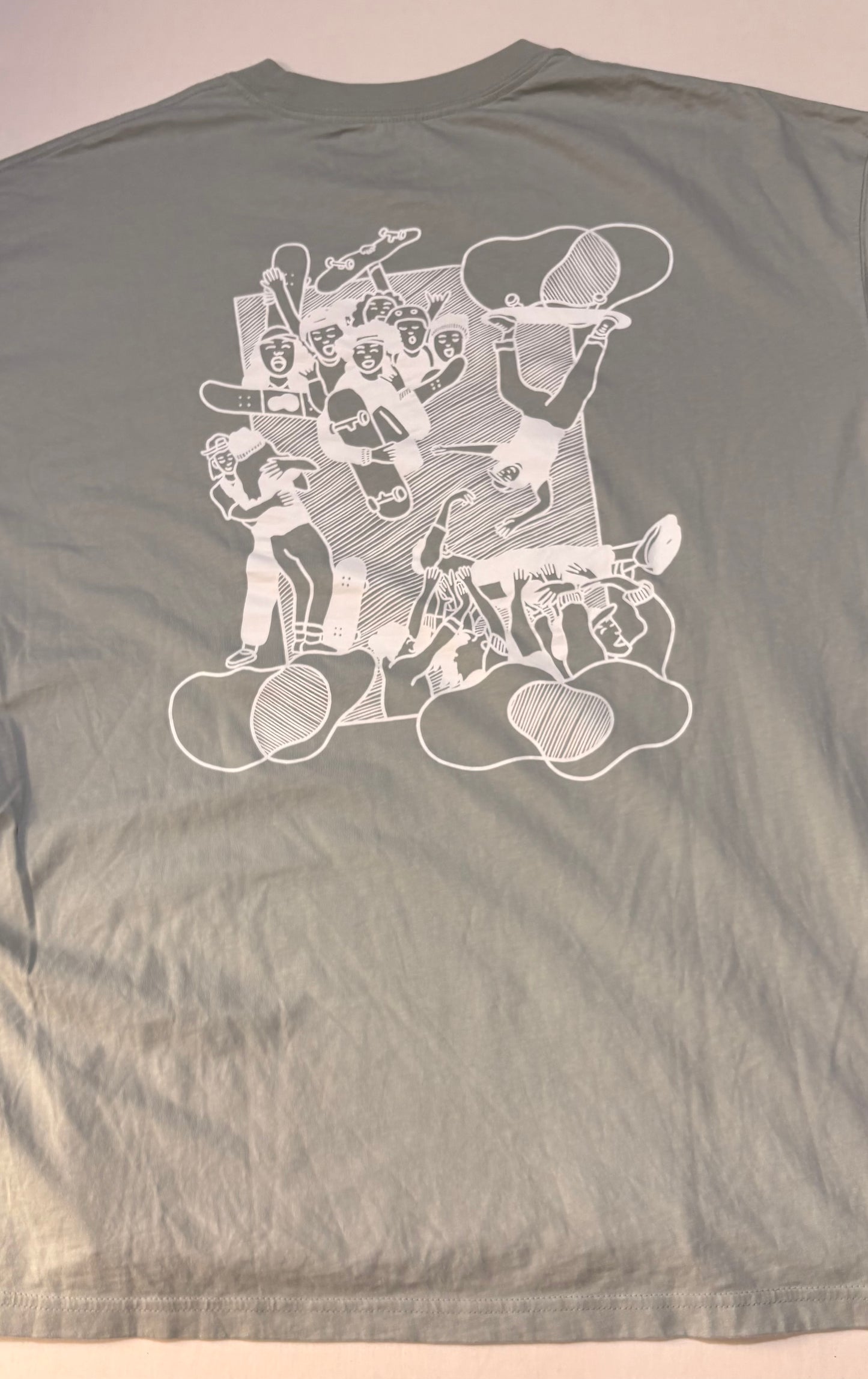 Nike SB Skate Like A Girl Tee Mineral Slate/Dark Teal Green