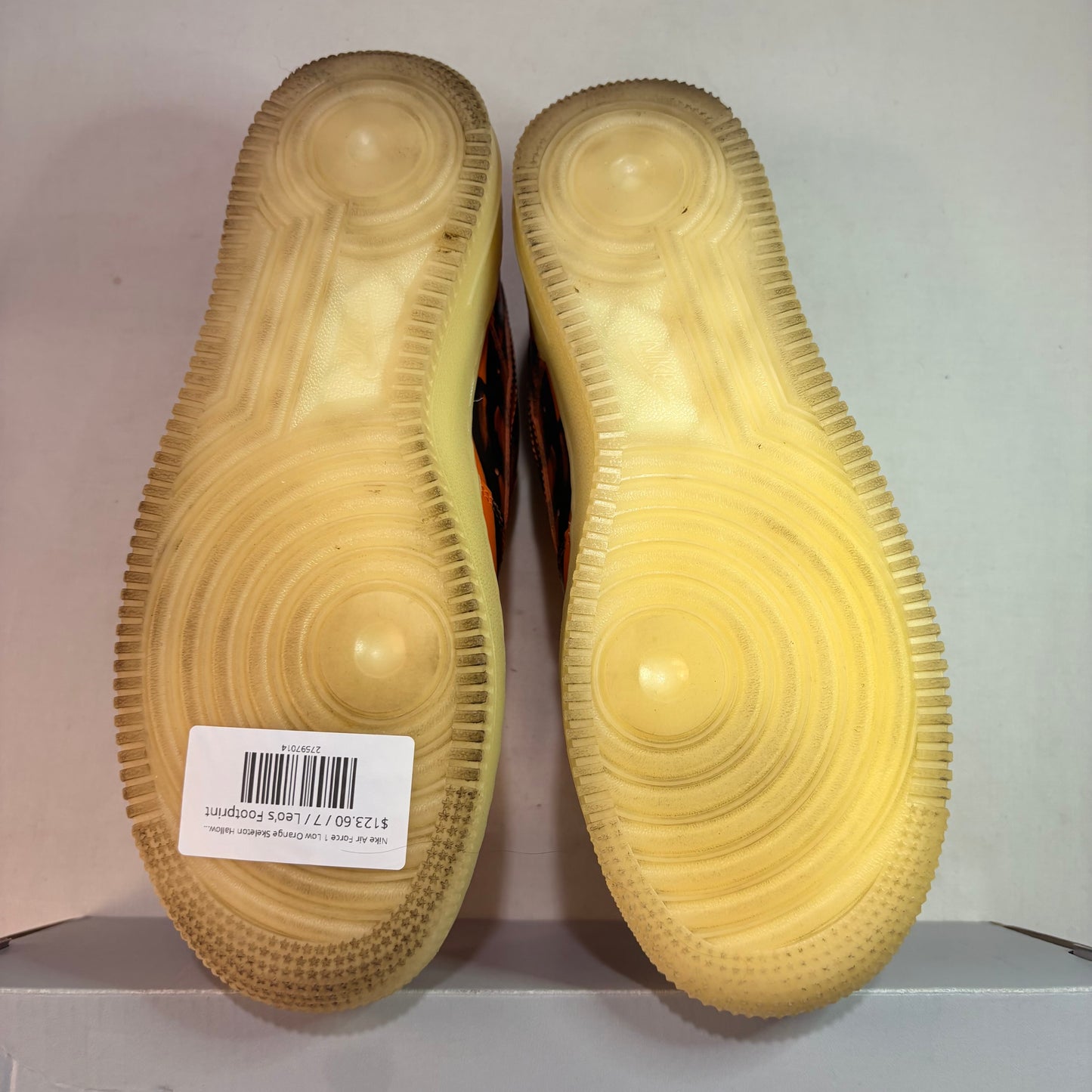 Nike Air Force 1 Low Orange Skeleton Halloween (2020) U7