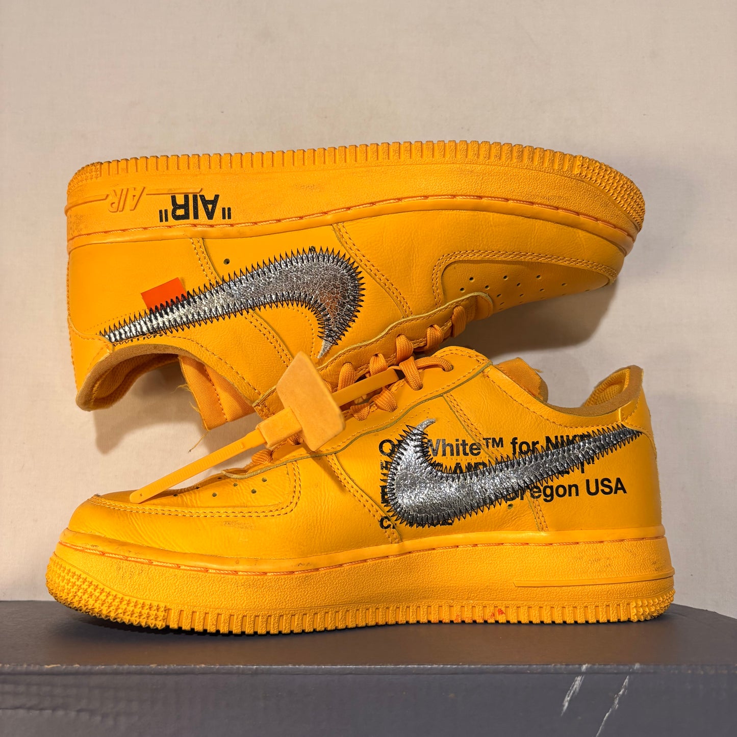 Nike Air Force 1 Low Off White ICA University Gold U5.5