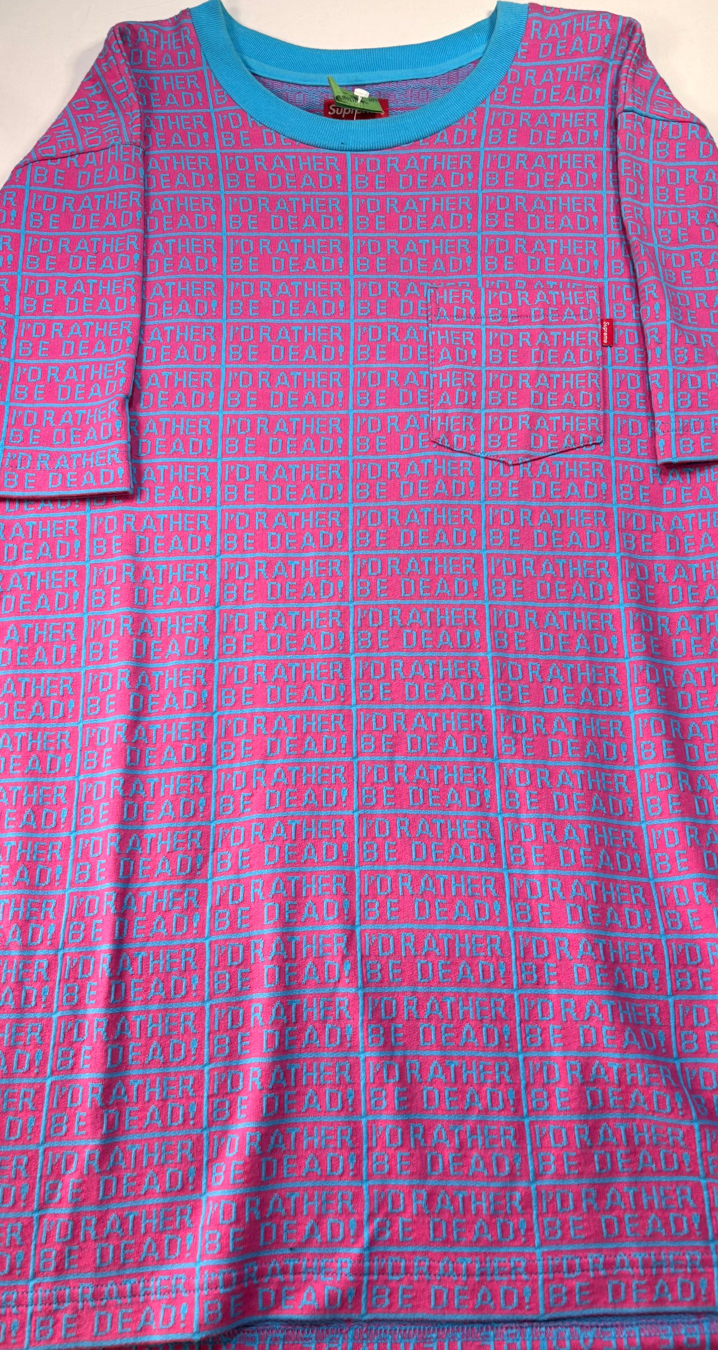Supreme SS17 Rather Be Dead SS Jacquard Top