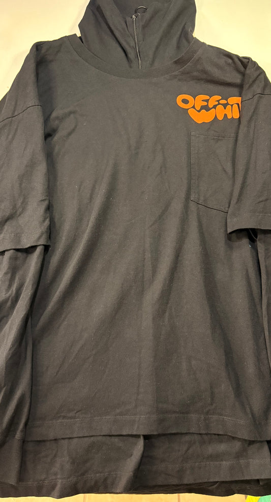 Off White Bubble Logo L/S Tee