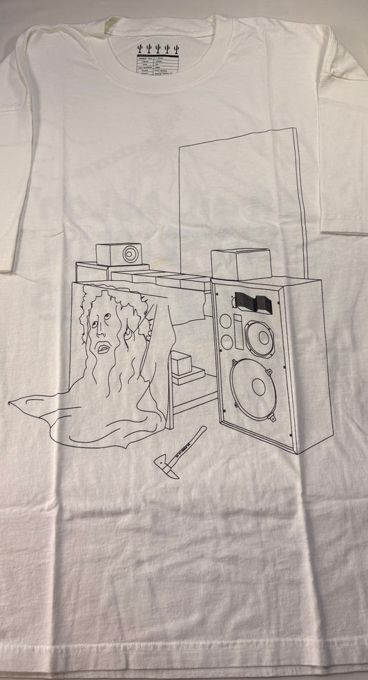 Off White Canary Yellow Virgil Abloh Water Color Jazz Hours Tee