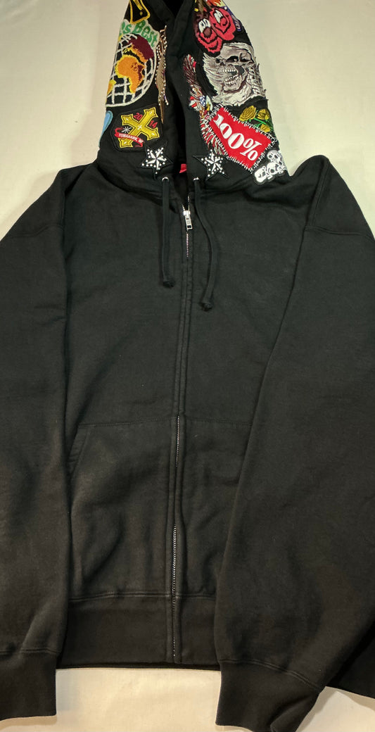 Supreme FW26 Patches Zip up Hoodie