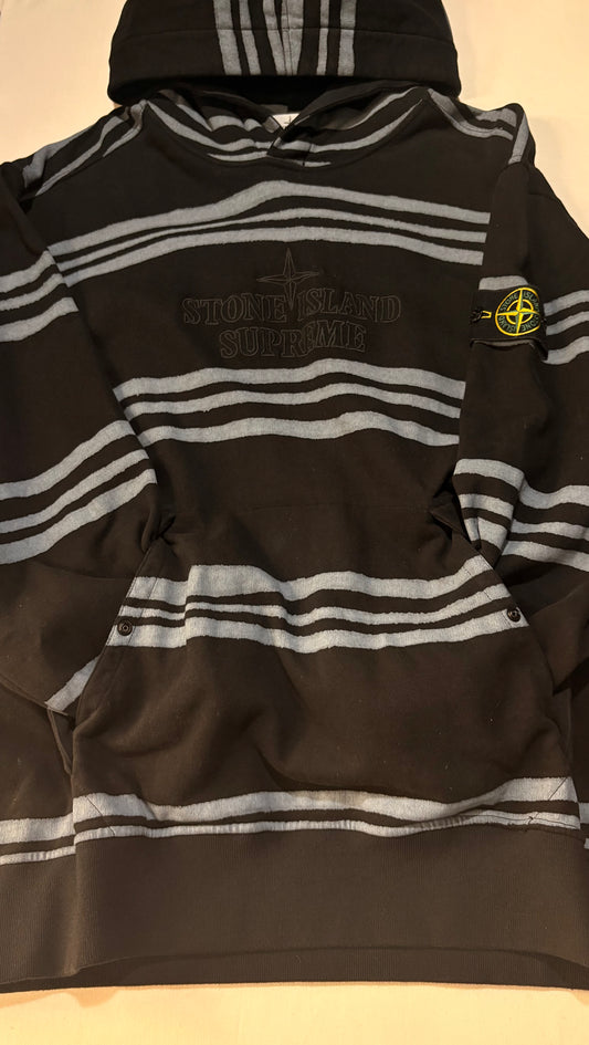 Supreme FW20 Stone Island Warp Stripe Hoodie