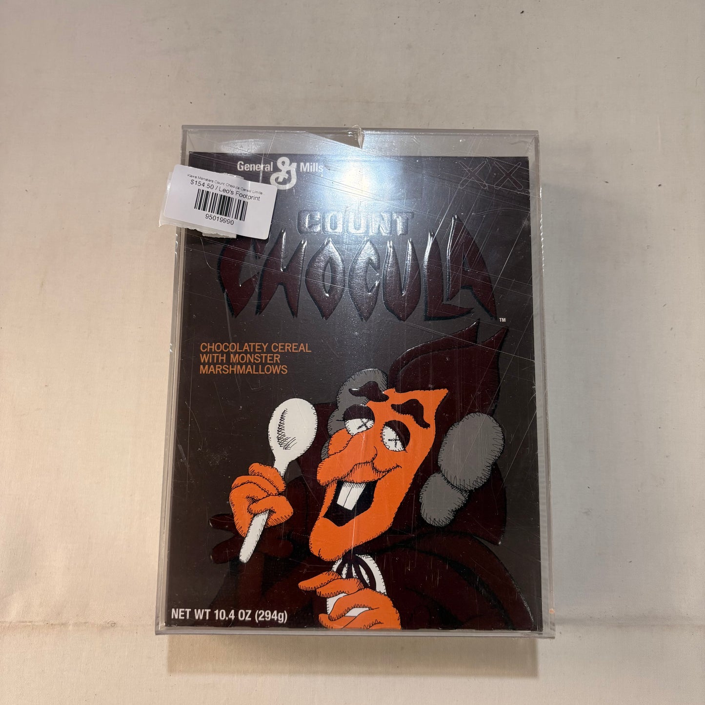 Kaws Monsters Count Chocula Cereal Limited Edition in Acrylic Case