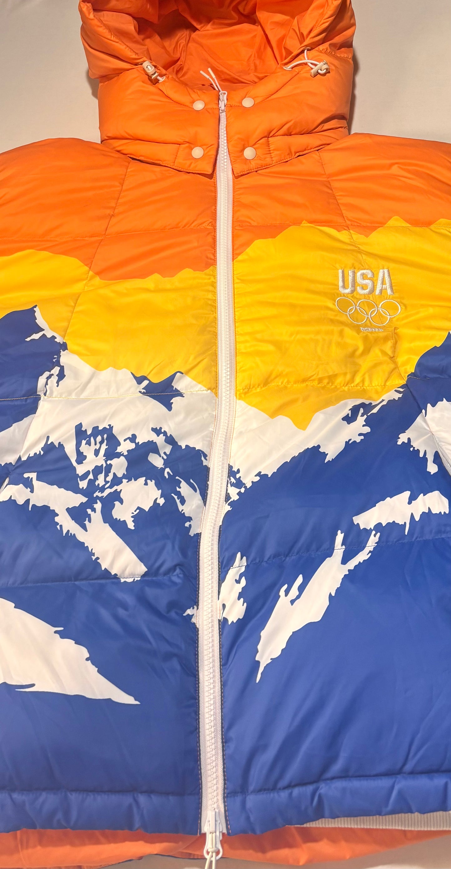 Kith Team USA Olympic Snow Mountain Midi Puffer