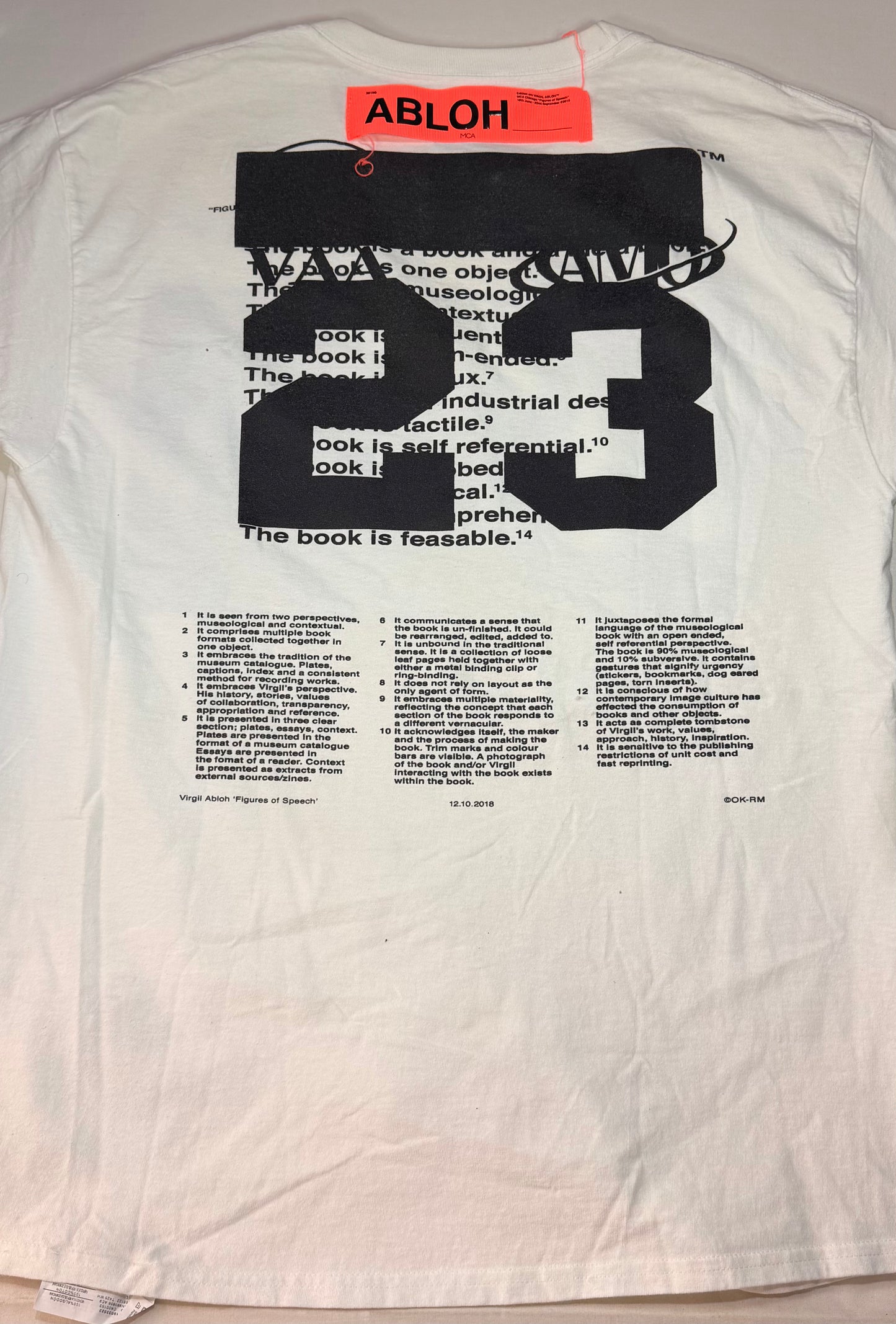 Virgil Abloh MCA Figures of Speech Pyrex Team Tee U