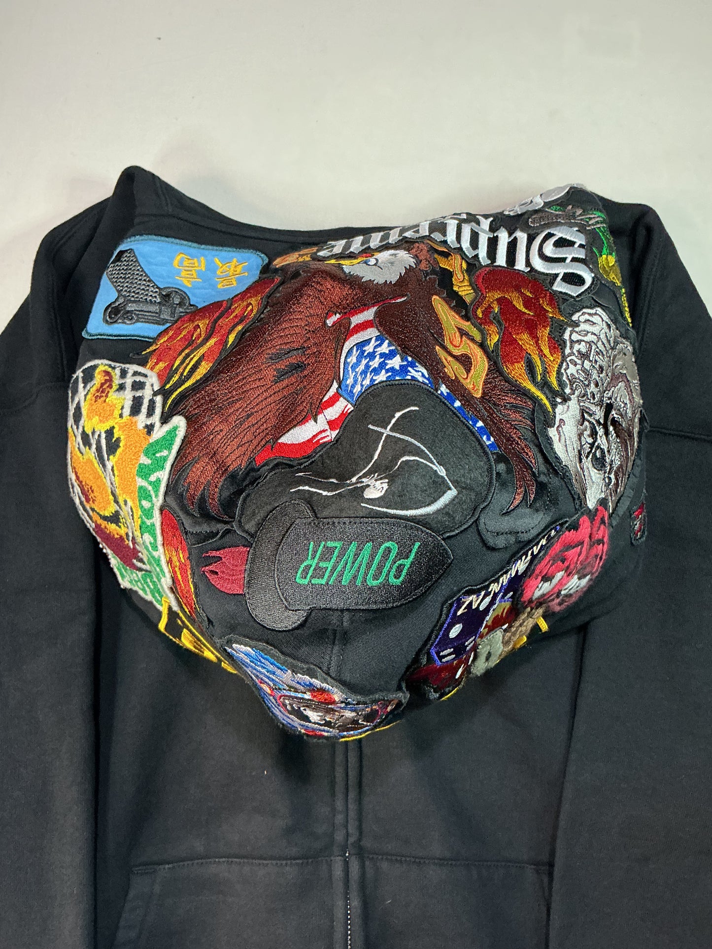 Supreme FW26 Patches Zip up Hoodie