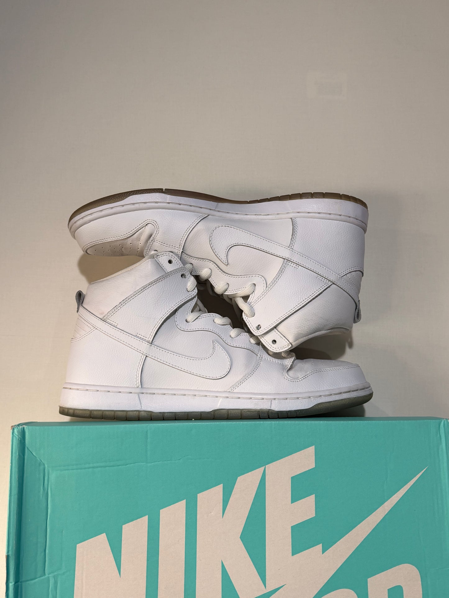Nike SB Dunk High White Ice 13U