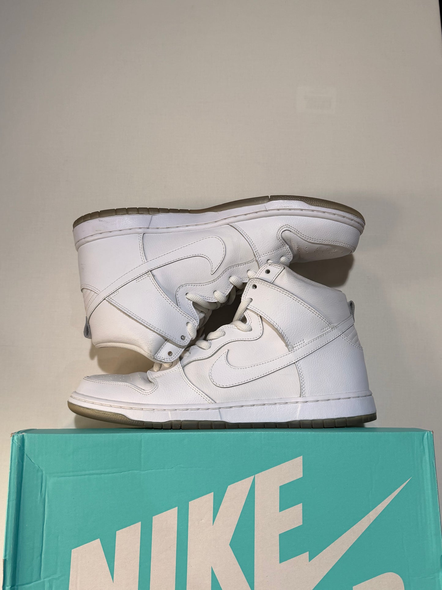 Nike SB Dunk High White Ice 13U