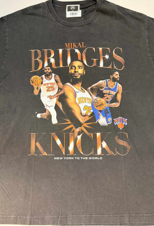 Kith New York Knick Mikal Bridges Legend Vintage Tee