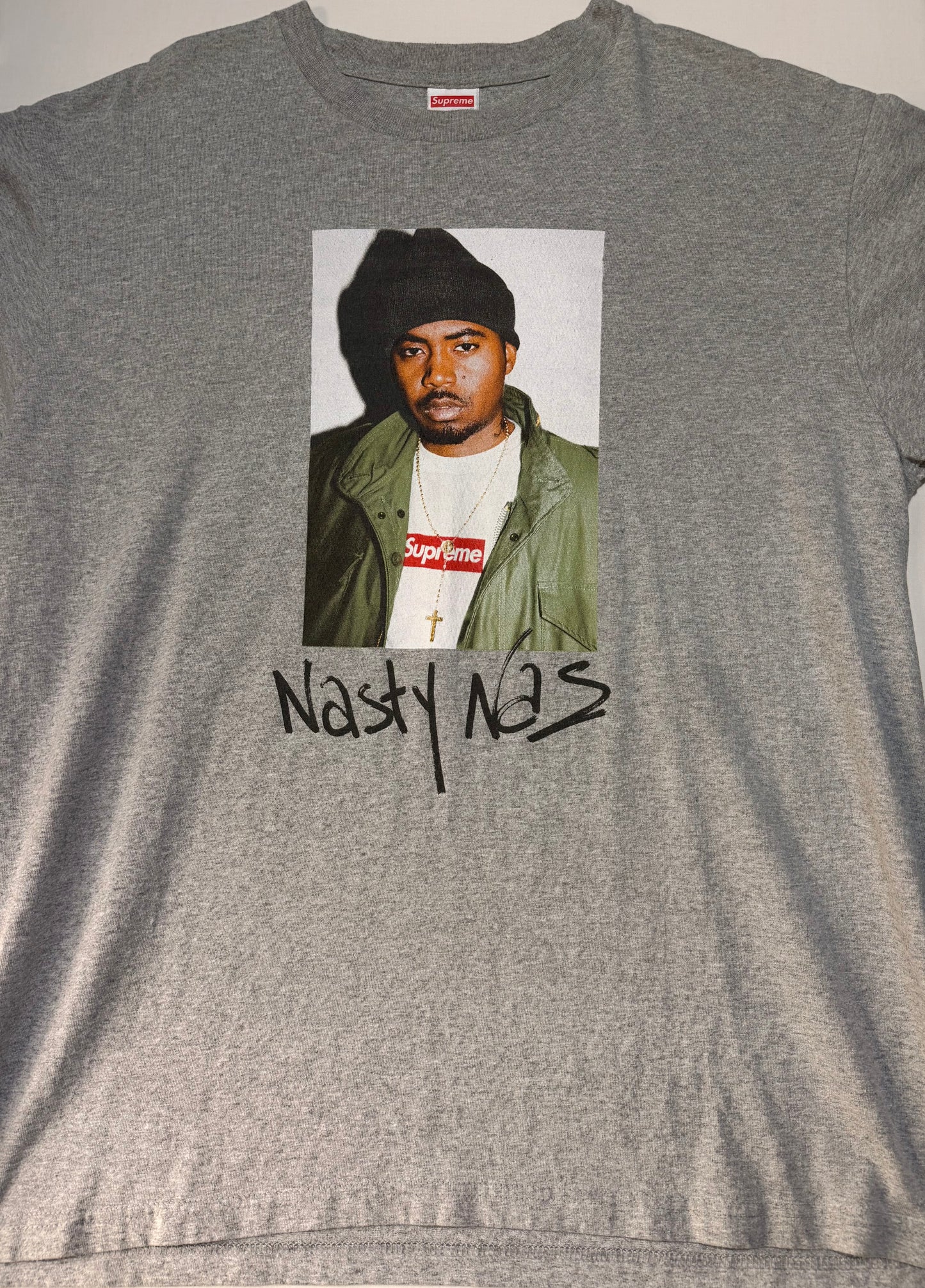 Supreme FW17 Nas Photo Tee Heather U