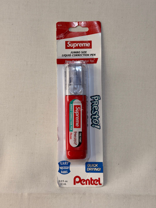 Supreme Pentel Presto Correction Pen Red