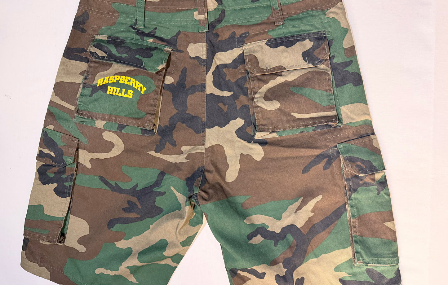 Raspberry Camo Shorts