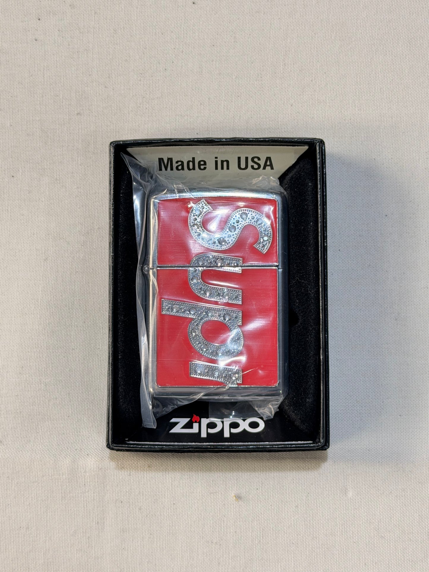 Supreme FW20 Swarovski Zippo