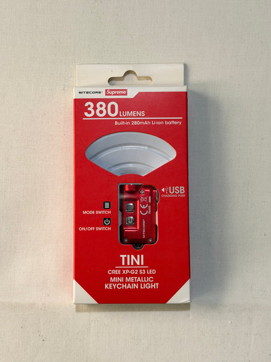Supreme FW19 Nitecore Tini Keychain Light